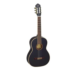 Ortega R221BK klassisk sort gitar med bag
