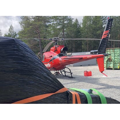 Se hvordan vi utførte vår første helikopterkraning!