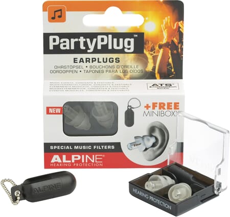 Alpine Partyplug ørepropper transparent