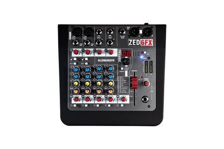 A&H ZED-6FX 6-ch live mixer + FX