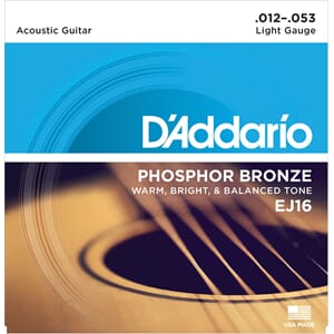 D'Addario Fretted EJ16  Western gitarstrenger
