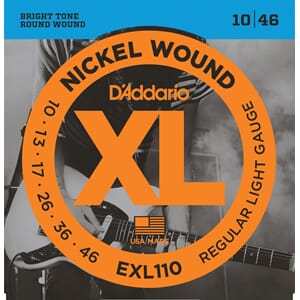 D'Addario Fretted EXL110 Elgitarstrenger 10/46