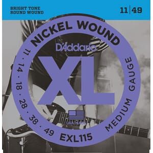 D'Addario Fretted EXL115 Elgitarstrenger 11/49