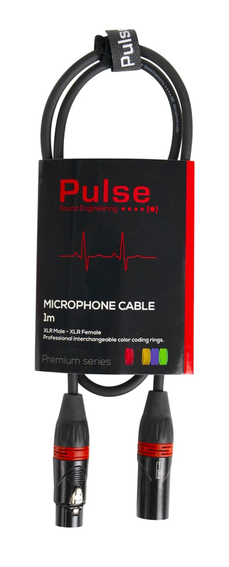 Pulse Mikrofonkabel 1m XLR/XLR