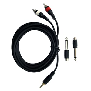 Pulse Stereo 3,5mm/Dual RCA inkl. Jack-adapter