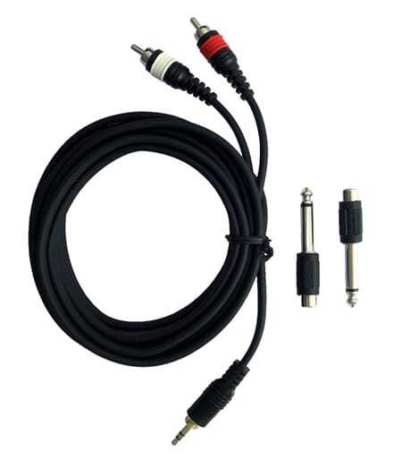 Pulse Stereo 3,5mm/Dual RCA inkl. Jack-adapter